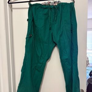 Plus size women’s koi brand Drawstring Cargo scrubs